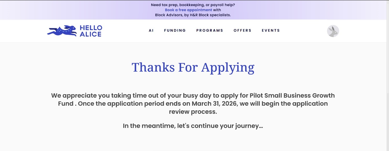 Pilot Small Business Growth Fund
